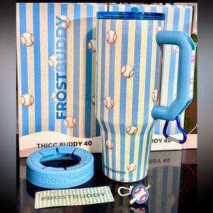 FrostBuddy Diamond Days ThiccBuddy 40oz Tumbler Baseball Cup NIB *SoldOutOnline*